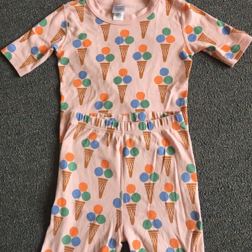 Ice Cream Print Kids Pajama Set